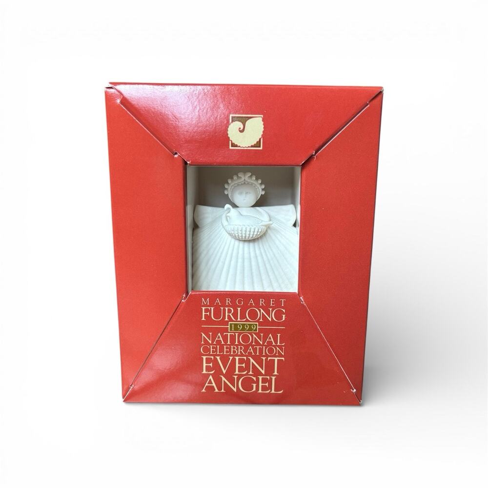 Margaret Furlong 1999 National Celebration Event Angel Ornament w/ Nesting Quail